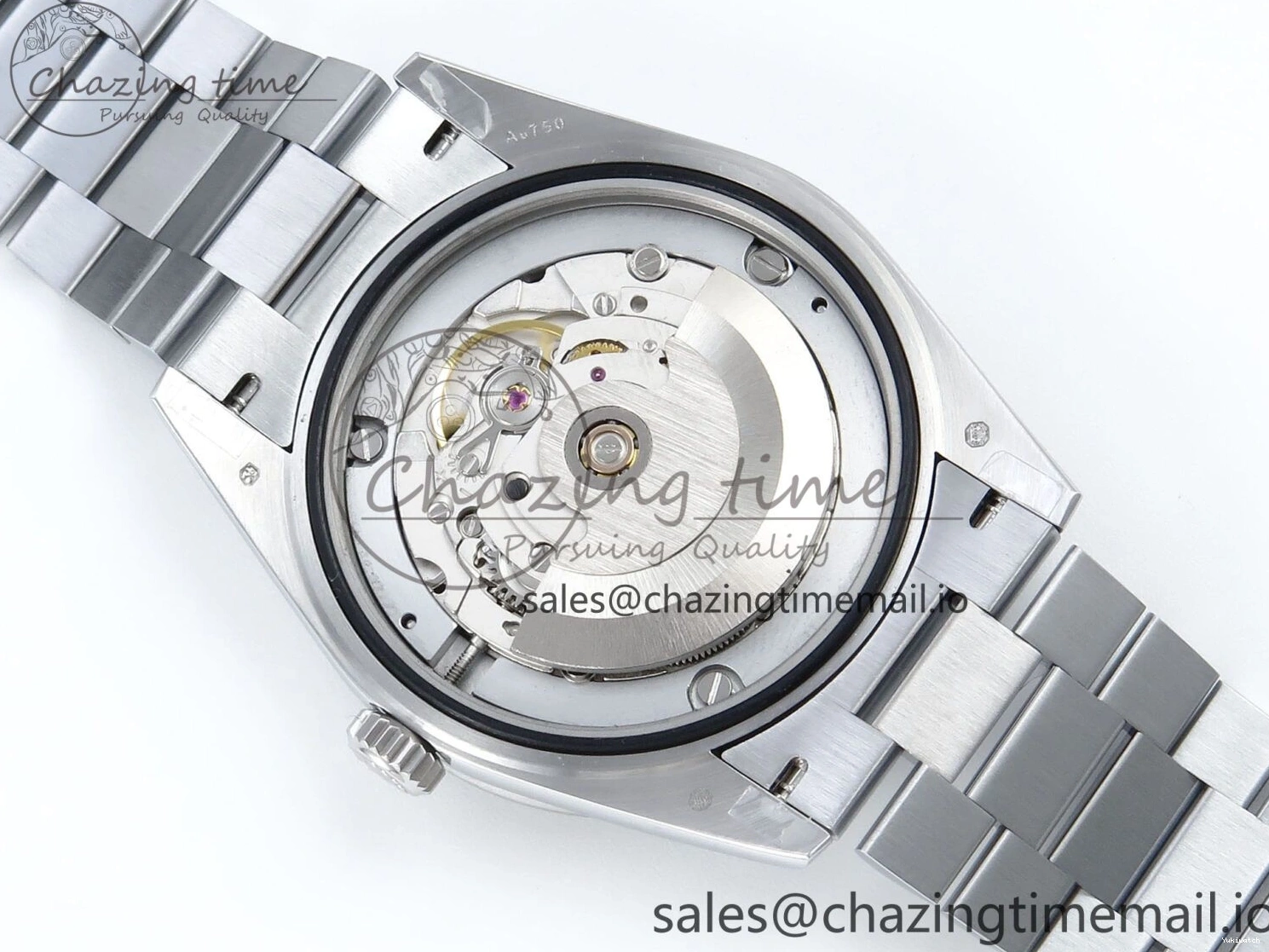 on QF 40 Edition Bracelet (Gain 1:1 DayDate Black V5 Best A2836 Crystal SS Bezel Dial Diamonds President Weight) 0315